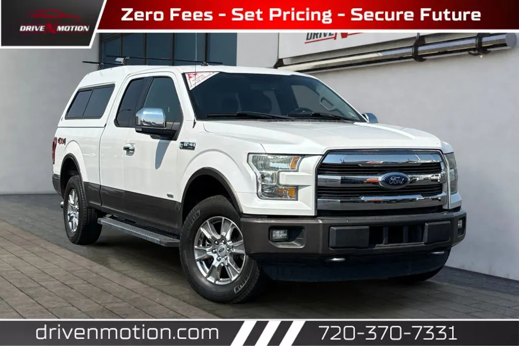 White 2016 Ford F-150 Super Cab Lariat Pickup 4D 6 1/2 ft for sale in Thornton, CO