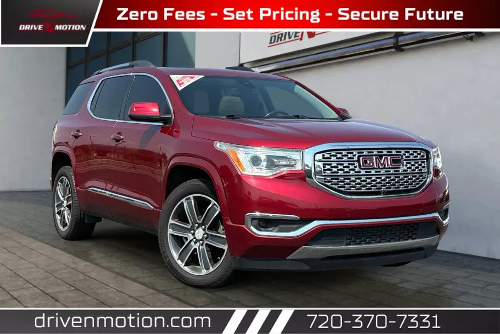 Red 2019 GMC Acadia Denali Sport Utility 4D for sale in Thornton, CO