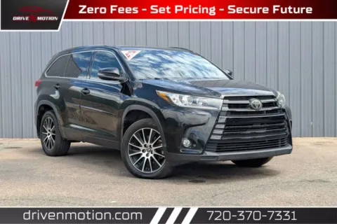 Black 2018 Toyota Highlander SE Sport Utility 4D for sale in Thornton, CO