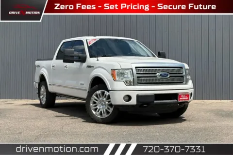 White 2011 Ford F-150 SuperCrew Cab Platinum Pickup 4D 5 1/2 ft for sale in Thornton, CO