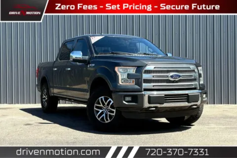 Gray 2016 Ford F-150 SuperCrew Cab Platinum Pickup 4D 5 1/2 ft for sale in Thornton, CO