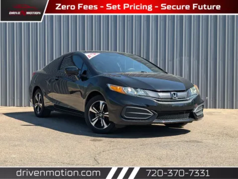 Black 2015 Honda Civic EX Coupe 2D for sale in Thornton, CO
