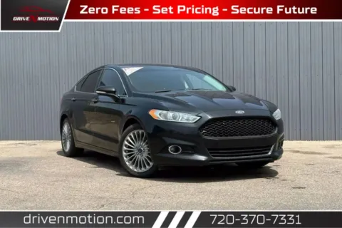 Black 2016 Ford Fusion Titanium Sedan 4D for sale in Thornton, CO