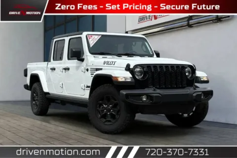 White 2023 Jeep Gladiator Willys Pickup 4D 5 ft for sale in Thornton, CO
