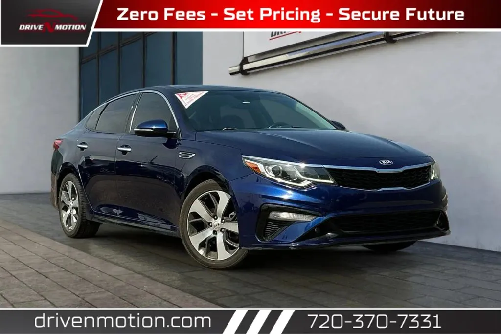 Blue 2019 Kia Optima S Sedan 4D for sale in Thornton, CO