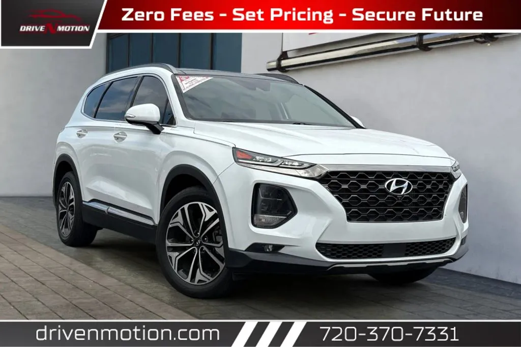 White 2020 Hyundai Santa Fe 2.0T Limited Sport Utility 4D for sale in Thornton, CO