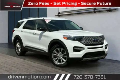 White 2021 Ford Explorer Limited Sport Utility 4D for sale in Thornton, CO