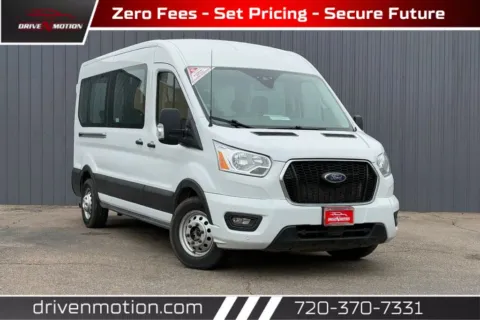 White 2021 Ford Transit 350 Passenger Van XLT w/Medium Roof Van 3D for sale in Thornton, CO