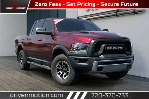 Red 2018 Ram 1500 Crew Cab Rebel Pickup 4D 5 1/2 ft for sale in Thornton, CO