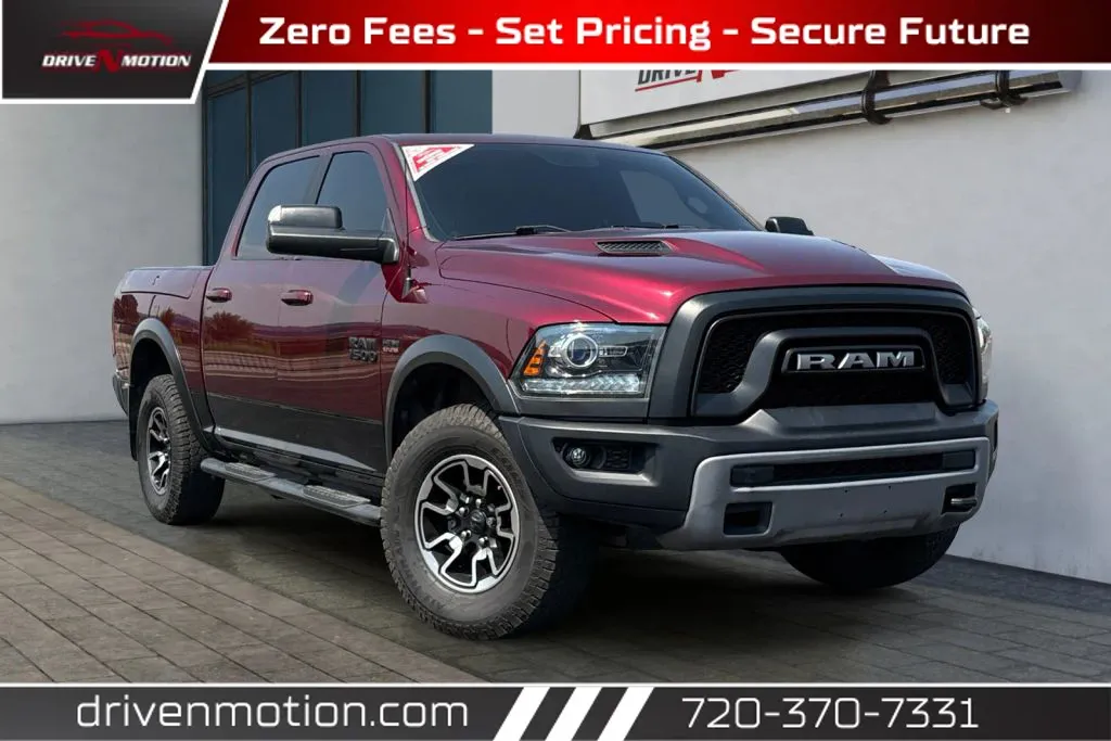 Red 2018 Ram 1500 Crew Cab Rebel Pickup 4D 5 1/2 ft for sale in Thornton, CO