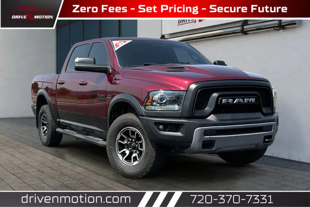 Red 2018 Ram 1500 Crew Cab Rebel Pickup 4D 5 1/2 ft for sale in Thornton, CO