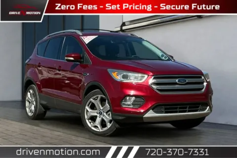 Red 2017 Ford Escape Titanium Sport Utility 4D for sale in Thornton, CO
