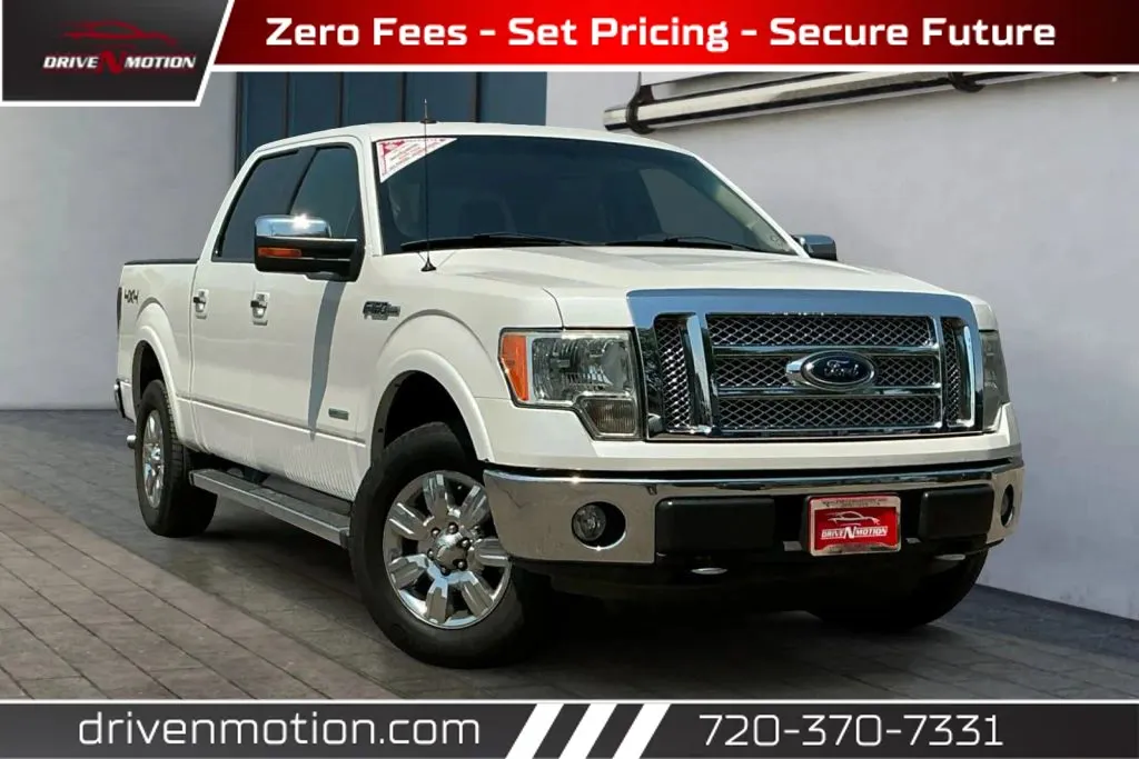 White 2012 Ford F-150 SuperCrew Cab Lariat Pickup 4D 5 1/2 ft for sale in Thornton, CO