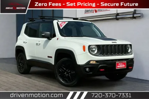 White 2018 Jeep Renegade Trailhawk Sport Utility 4D for sale in Thornton, CO