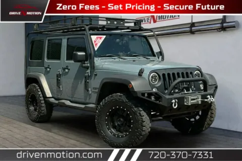 Gray 2014 Jeep Wrangler Unlimited Sport SUV 4D for sale in Thornton, CO