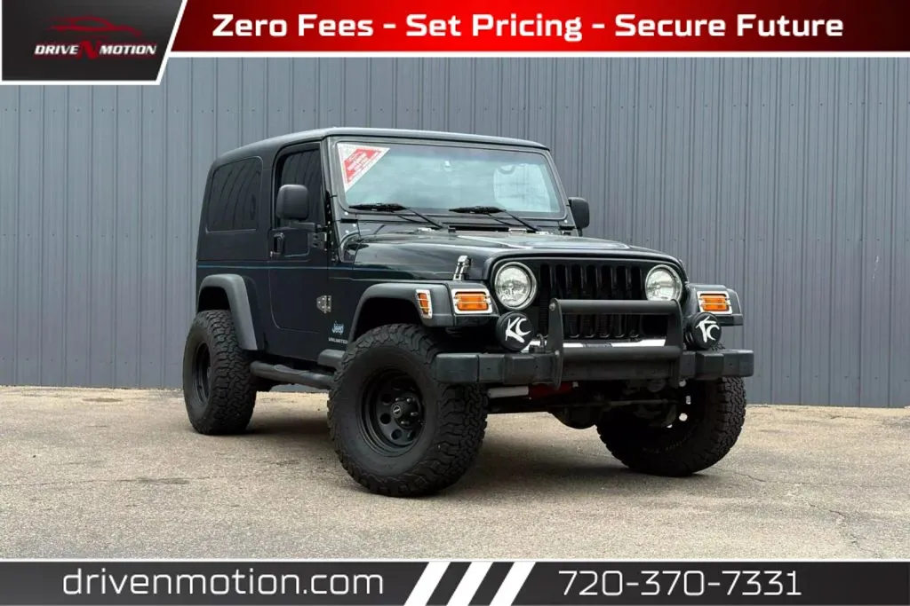 Black 2004 Jeep Wrangler Unlimited Sport Utility 2D for sale in Thornton, CO
