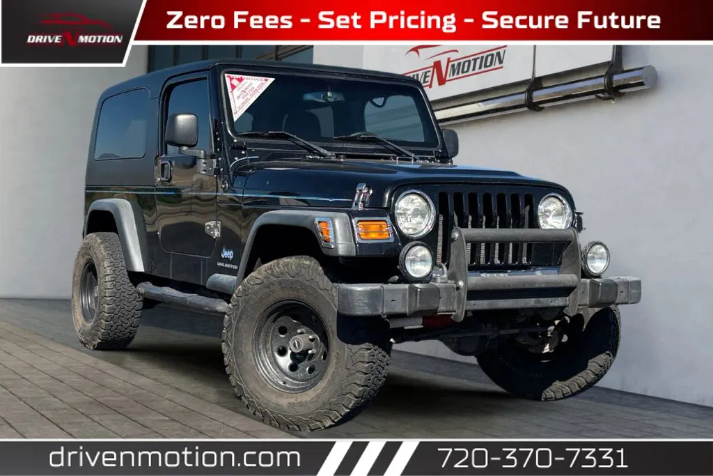 Black 2004 Jeep Wrangler Unlimited Sport Utility 2D for sale in Thornton, CO