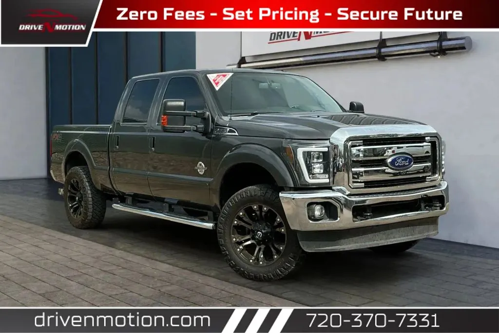 Gray 2016 Ford F250 Super Duty Crew Cab Lariat Pickup 4D 6 3/4 ft for sale in Thornton, CO