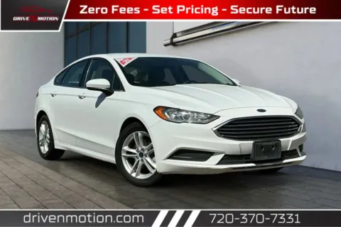 White 2018 Ford Fusion SE Sedan 4D for sale in Thornton, CO