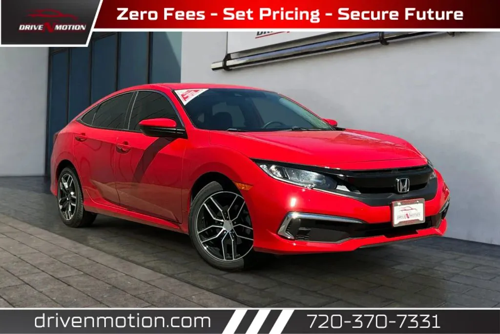Red 2021 Honda Civic LX Sedan 4D for sale in Thornton, CO