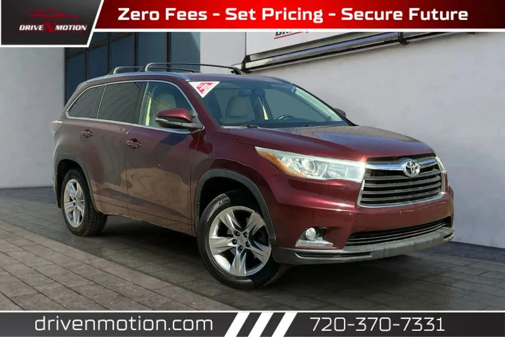Red 2015 Toyota Highlander Limited Sport Utility 4D for sale in Thornton, CO