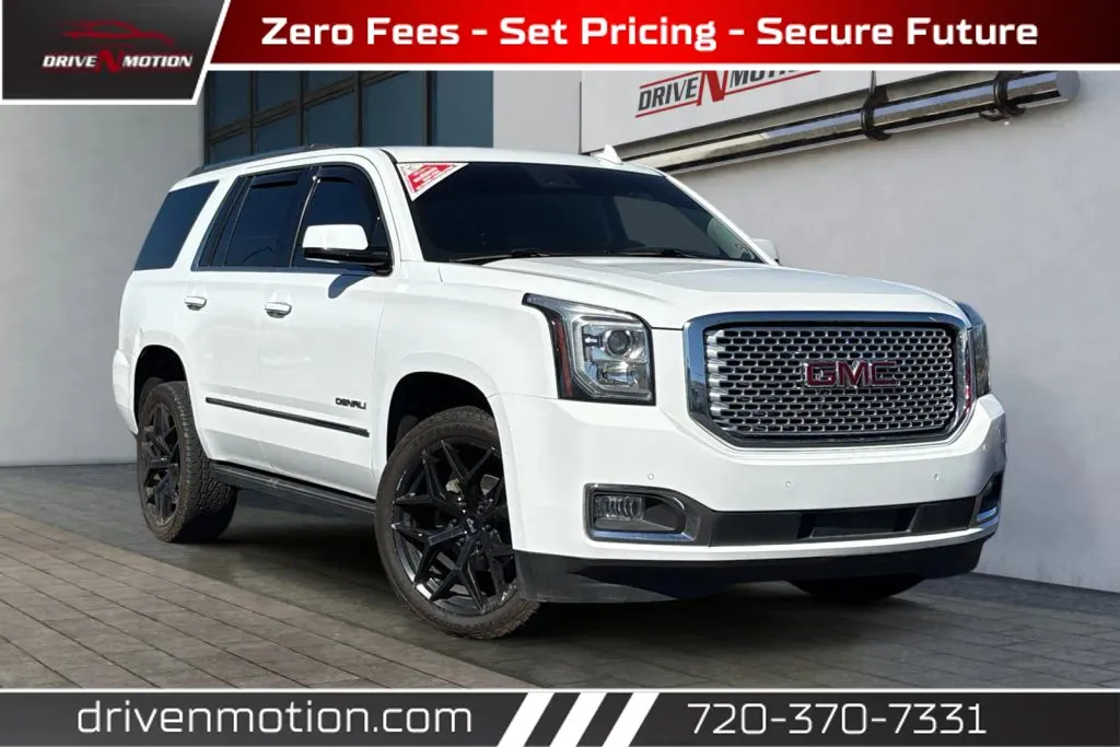 White 2017 GMC Yukon Denali Sport Utility 4D for sale in Thornton, CO