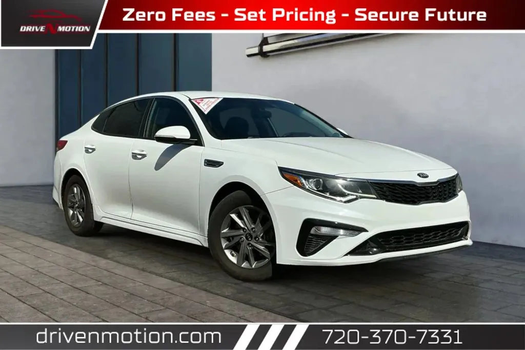 White 2019 Kia Optima LX Sedan 4D for sale in Thornton, CO