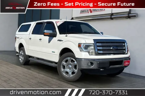 White 2013 Ford F-150 SuperCrew Cab Lariat Pickup 4D 5 1/2 ft for sale in Thornton, CO