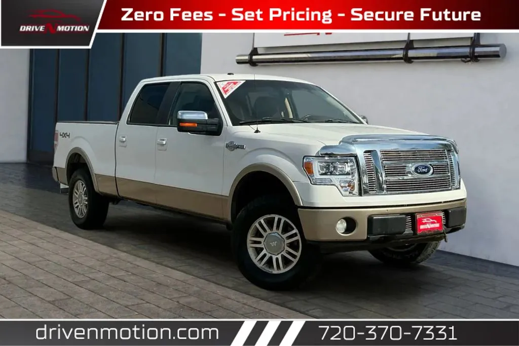 White 2011 Ford F-150 SuperCrew Cab King Ranch Pickup 4D 6 1/2 ft for sale in Thornton, CO