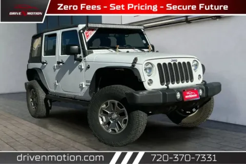 White 2017 Jeep Wrangler Unlimited Sport SUV 4D for sale in Thornton, CO