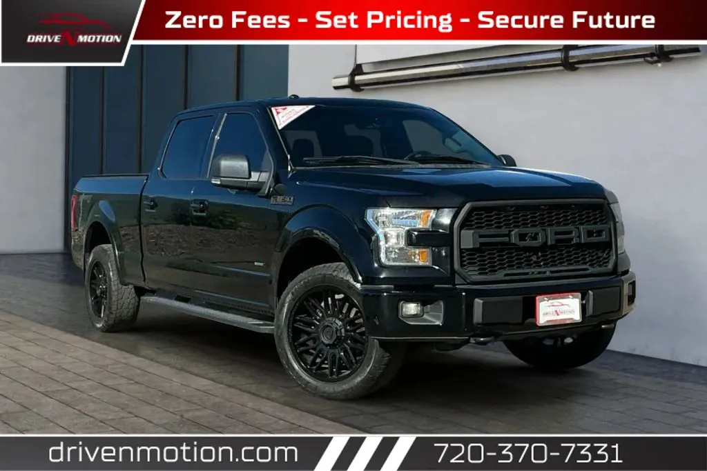 Black 2016 Ford F-150 SuperCrew Cab XLT Pickup 4D 5 1/2 ft for sale in Thornton, CO