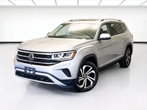 Silver 2021 Volkswagen Atlas 3.6L V6 SEL Premium for sale in Chandler, AZ