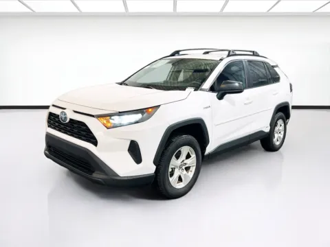 White 2021 Toyota RAV4 Hybrid LE for sale in Chandler, AZ