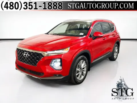 Red 2020 Hyundai Santa Fe Limited for sale in Chandler, AZ