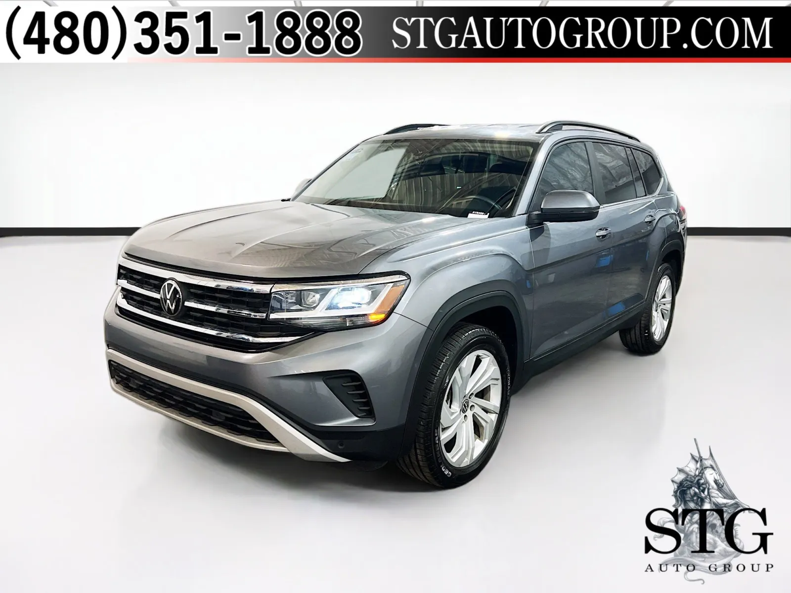 Gray 2023 Volkswagen Atlas 3.6L V6 SE w/Technology for sale in Chandler, AZ
