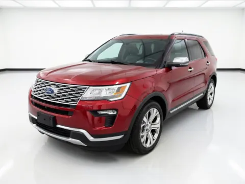 Red 2018 Ford Explorer Platinum for sale in Chandler, AZ