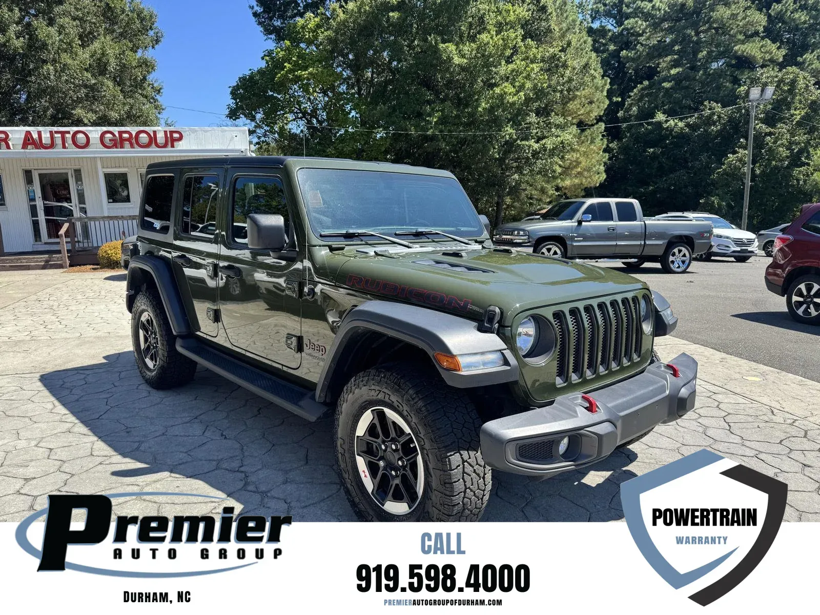 Green 2021 Jeep Wrangler Unlimited Rubicon for sale in Durham, NC