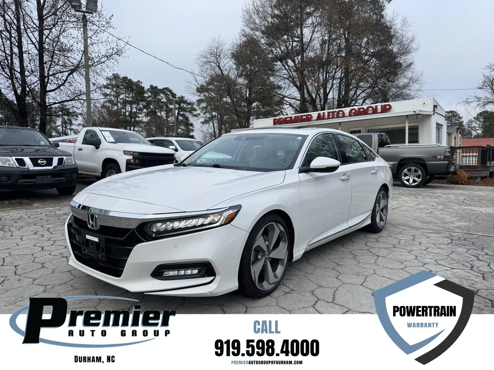 White 2018 Honda Accord Sedan Touring 1.5T for sale in Durham, NC