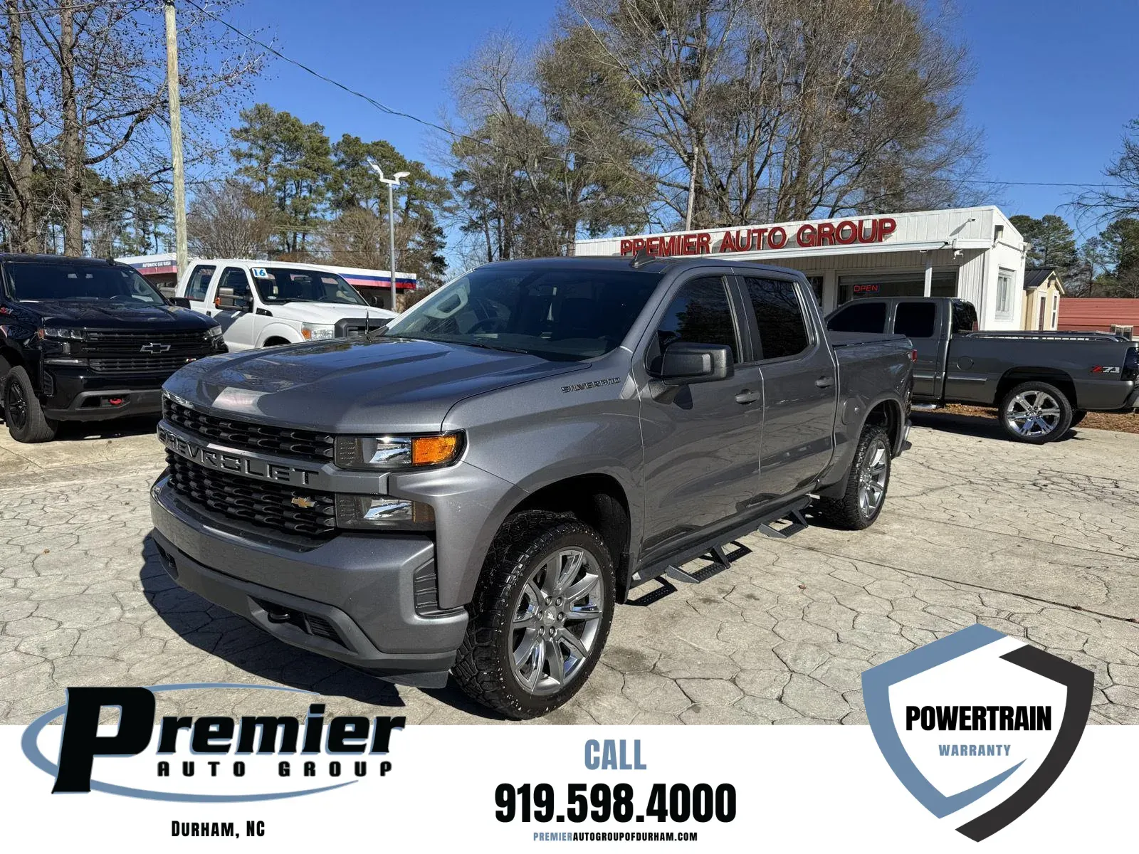 Gray 2021 Chevrolet Silverado 1500 Custom for sale in Durham, NC