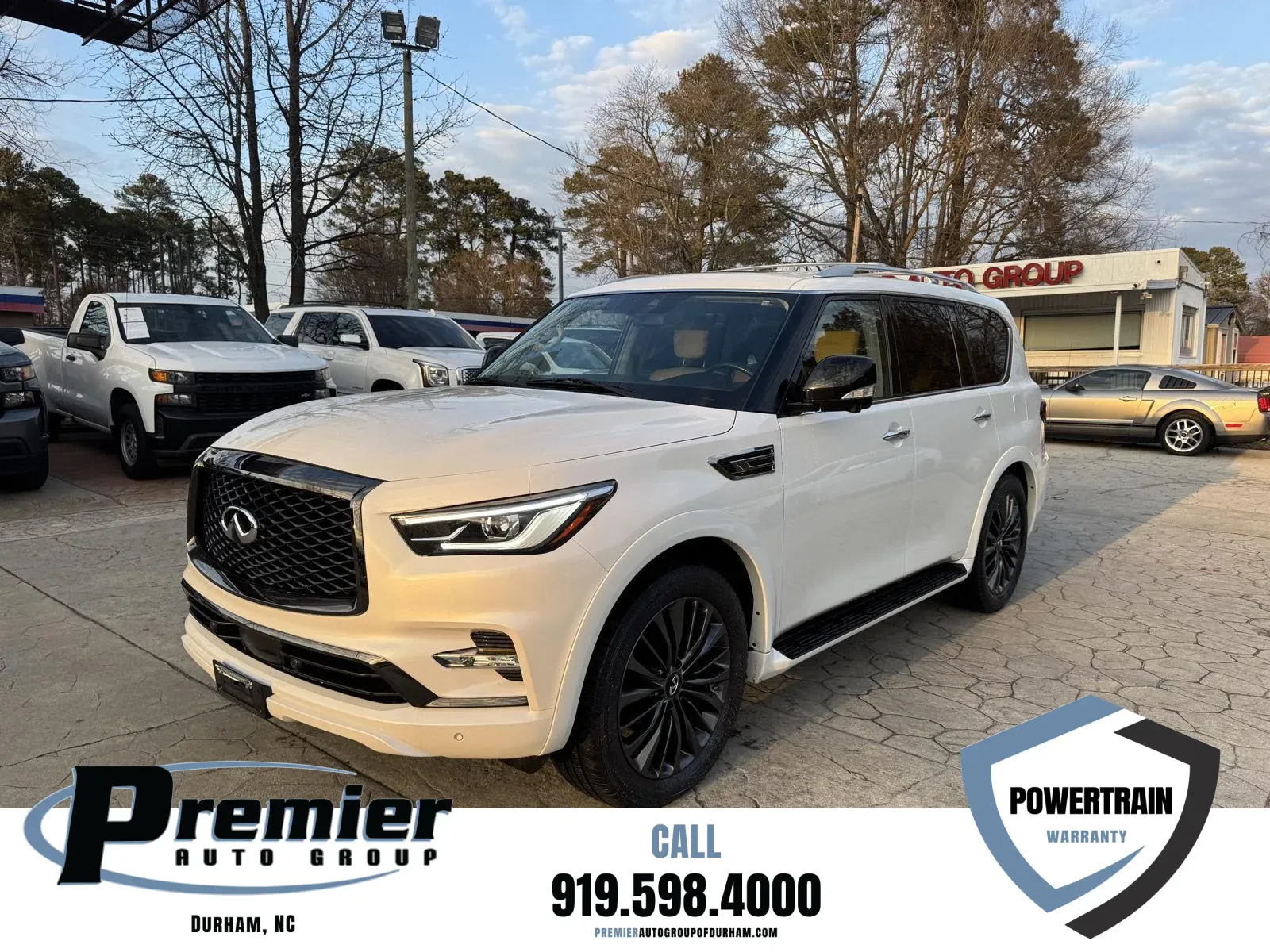 Black 2021 INFINITI QX80 PREMIUM SELECT Sport Utility 4D for sale in Durham, NC