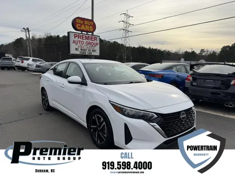 White 2024 Nissan Sentra SV for sale in Durham, NC