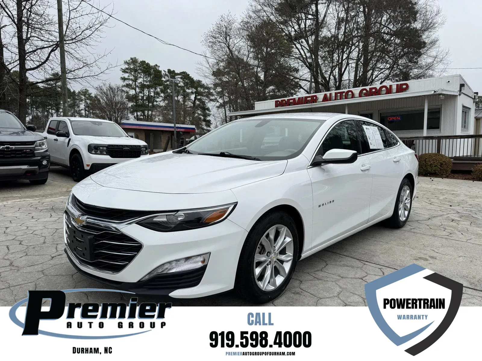 White 2022 Chevrolet Malibu LT for sale in Durham, NC