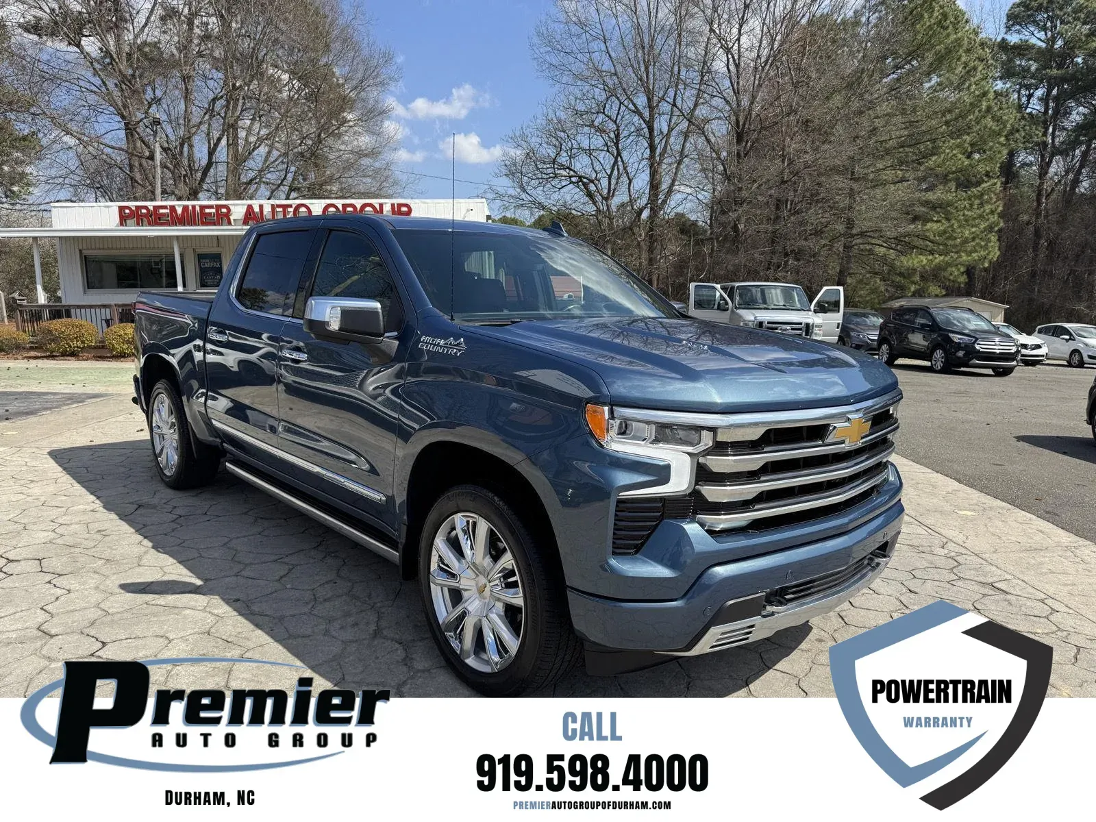 Blue 2024 Chevrolet Silverado 1500 High Country for sale in Durham, NC