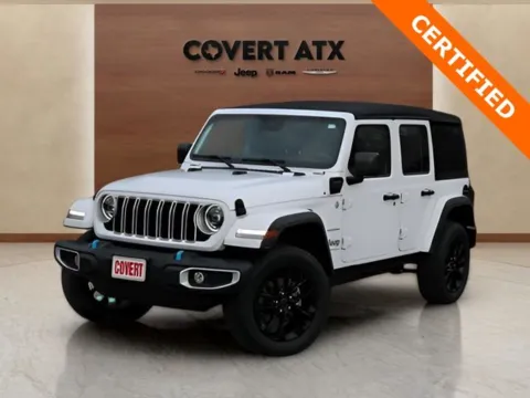 White 2024 Jeep Wrangler Sahara 4xe for sale in Austin, TX