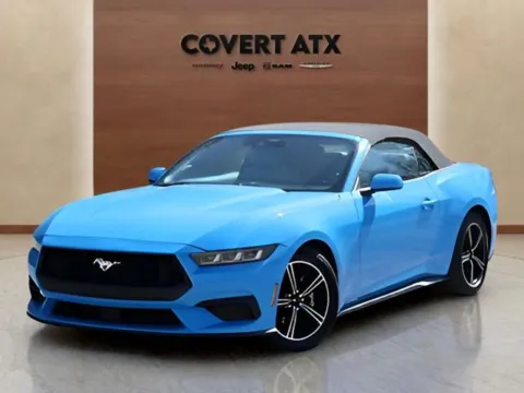 Blue 2025 Ford Mustang EcoBoost Premium for sale in Austin, TX