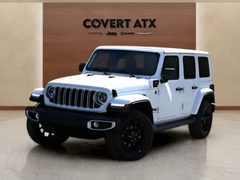 White 2025 Jeep Wrangler Sahara 4xe for sale in Austin, TX