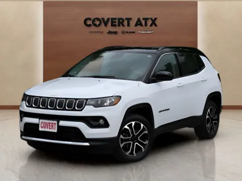 White 2022 Jeep Compass Limited for sale in Austin, TX