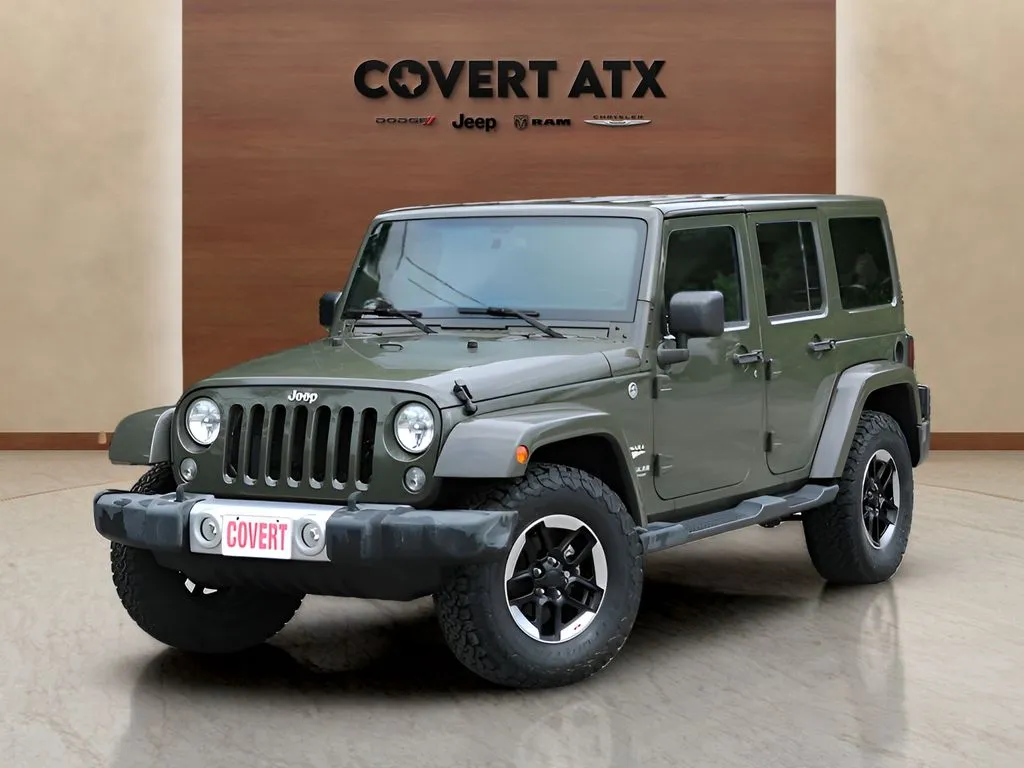 Green 2015 Jeep Wrangler Unlimited Sahara for sale in Austin, TX