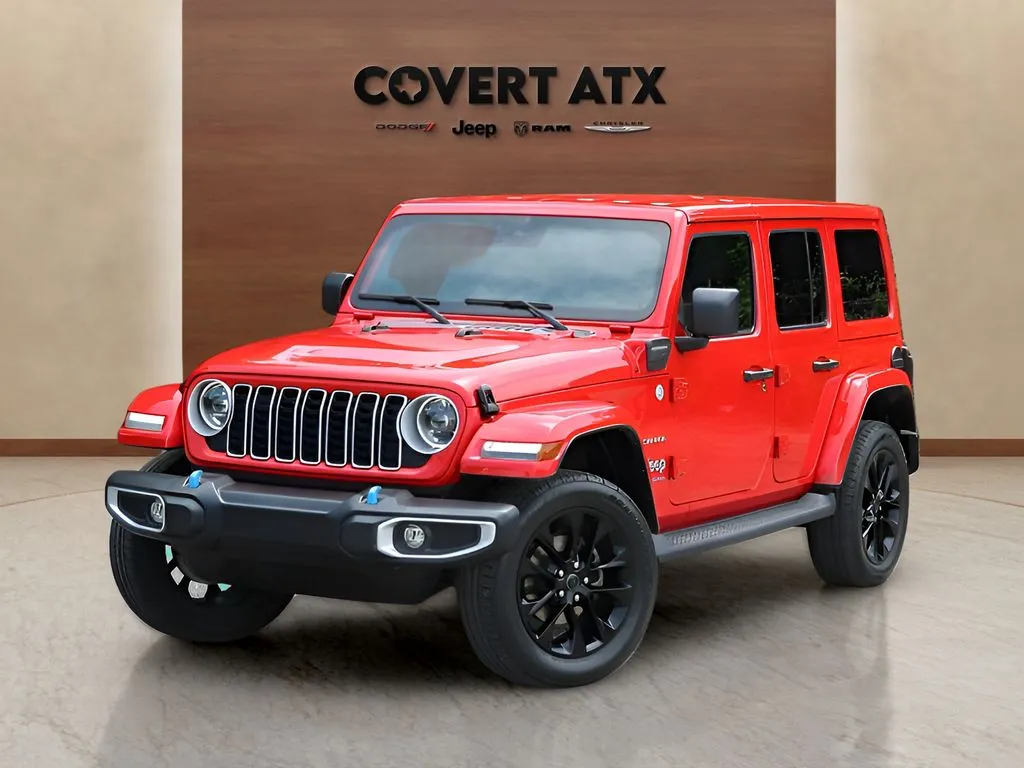 Red 2024 Jeep Wrangler Sahara 4xe for sale in Austin, TX
