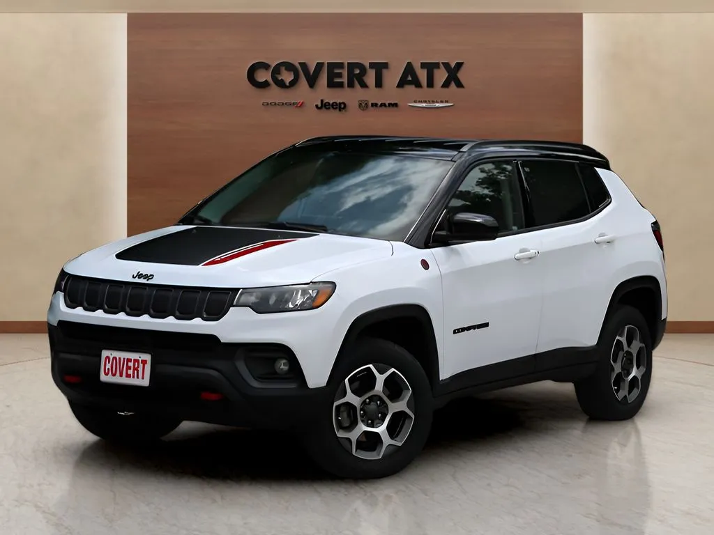 White 2022 Jeep Compass Trailhawk for sale in Austin, TX